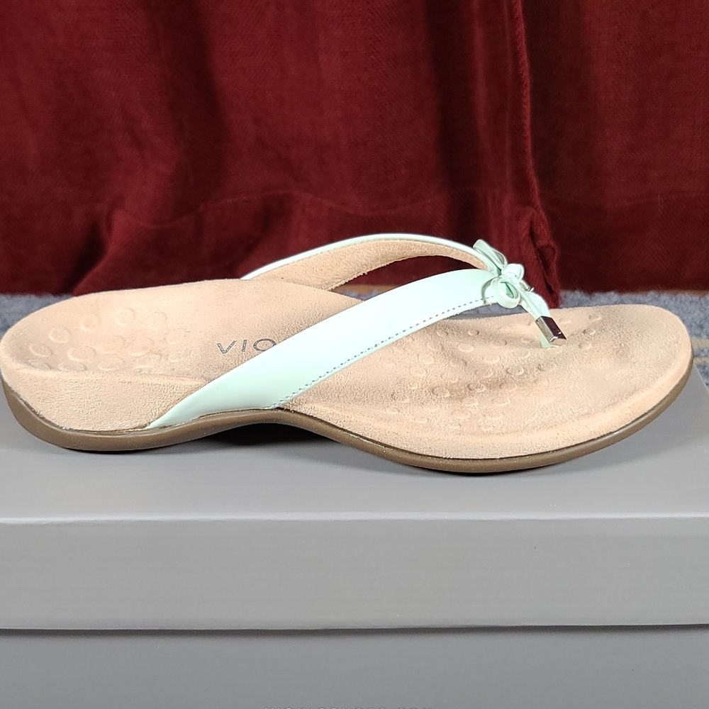 Vionic Seapoam Bella II Bow Detail Flip-Flops
